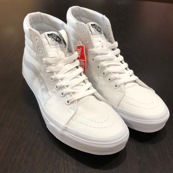 Vans Sk8-Hi Canvas True White - Picture 2 of 5